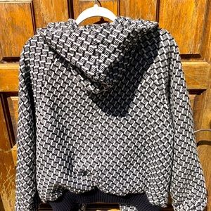 Lux Herringbone Bomber Style Jacket